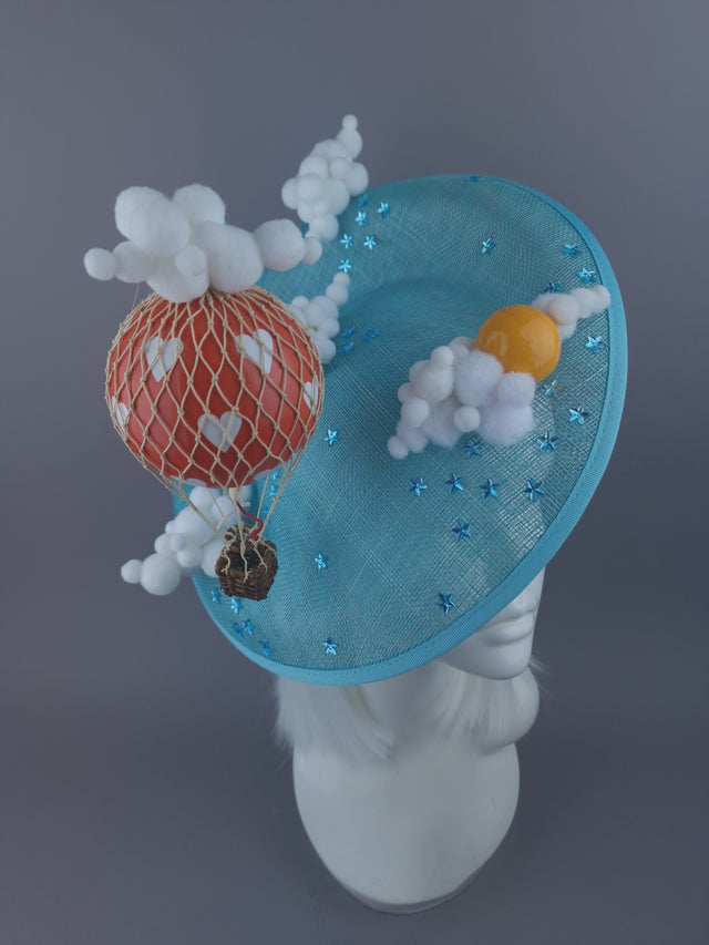 Pearls & Swine: Hot Air Balloon, Clouds, Sky & Sun Hat "Skies"