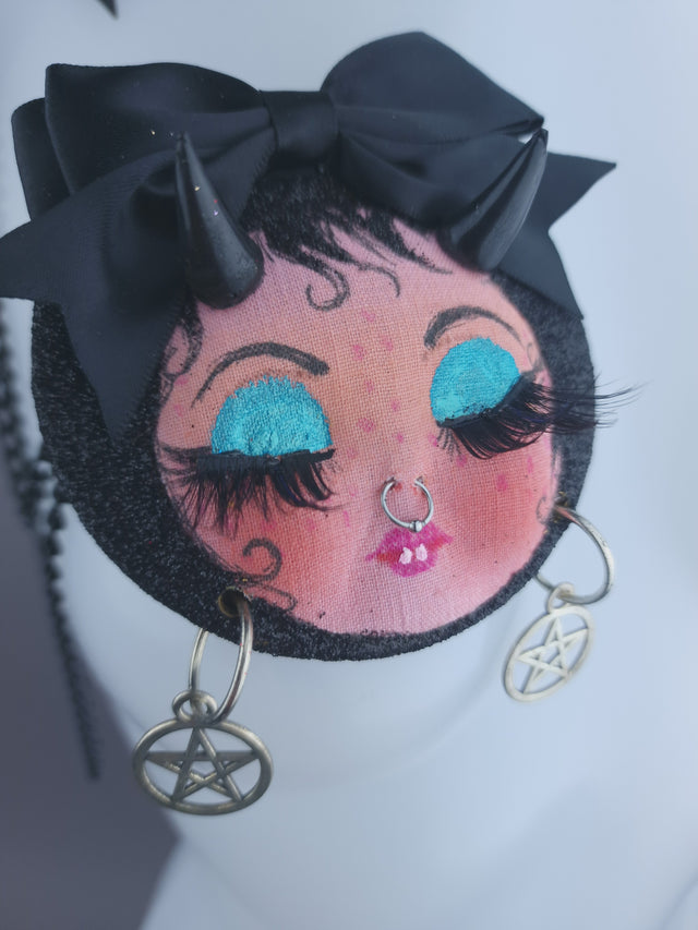 Devil Dollface Necklace Brooch Jewellery