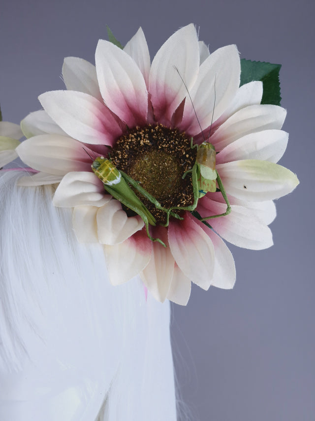 Flower Ear & Grasshopper Headdress & Neckpiece