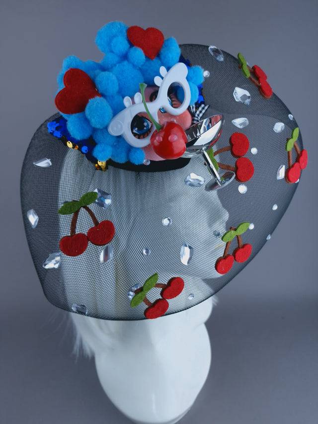 "Tipple" Dollface Fascinator Hat with Veil