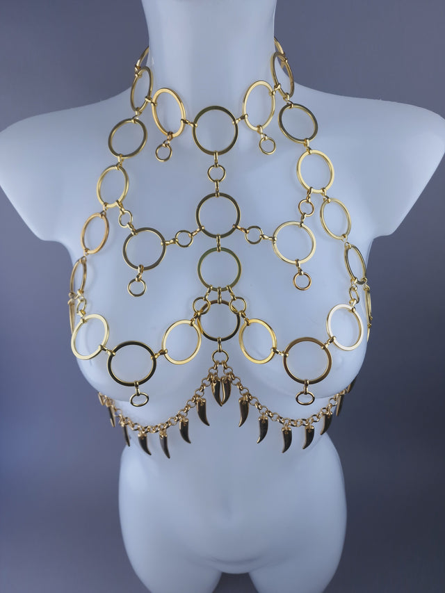 "Mammon" Gold Chain Jewellery Harness