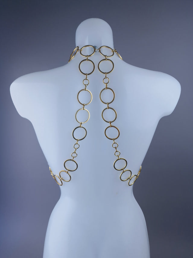 "Mammon" Gold Chain Jewellery Harness
