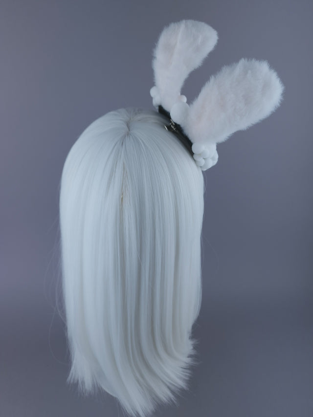 "Malocchio" Dollface Bunny Ear Mini Fascinator