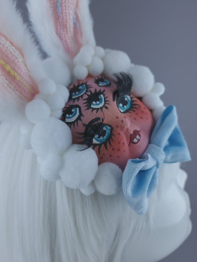 "Malocchio" Dollface Bunny Ear Mini Fascinator