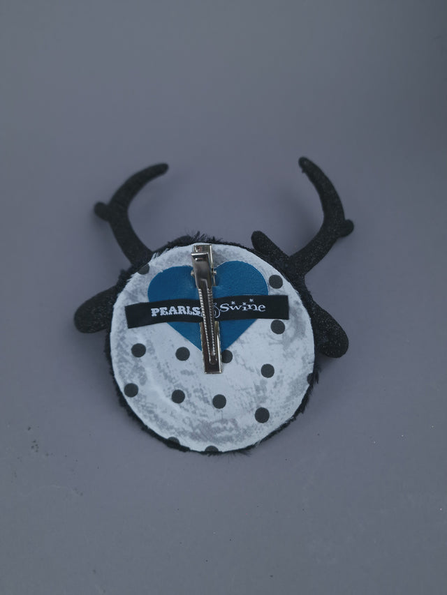 Deer Antlers, Jewel & Bow Mini Fascinator