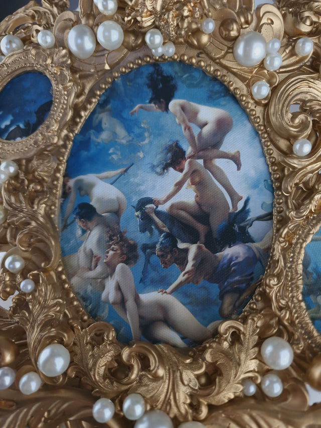 "Sabbath" Gold Filigree & Pearl Cherub Body Jewellery Harness