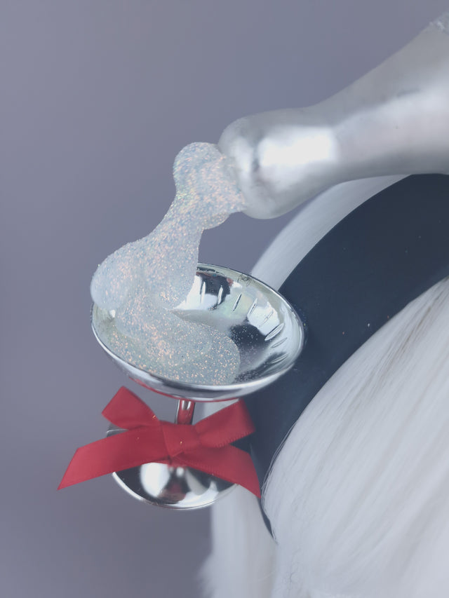 "Pour Me Another" Champagne Headpiece