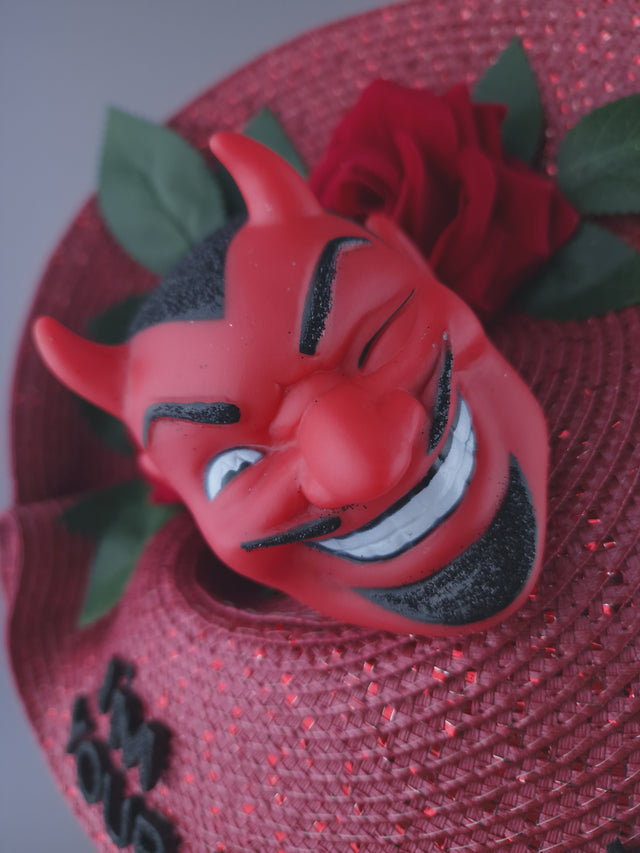 "I'm Your Daddy Now" Roses & Devil Quote Hat