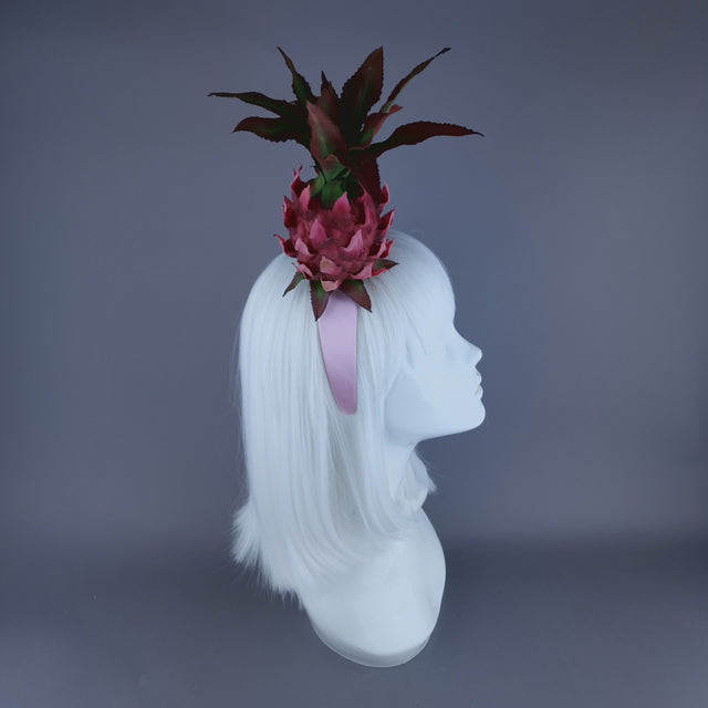 "Anona" Pink Pineapple Headdress
