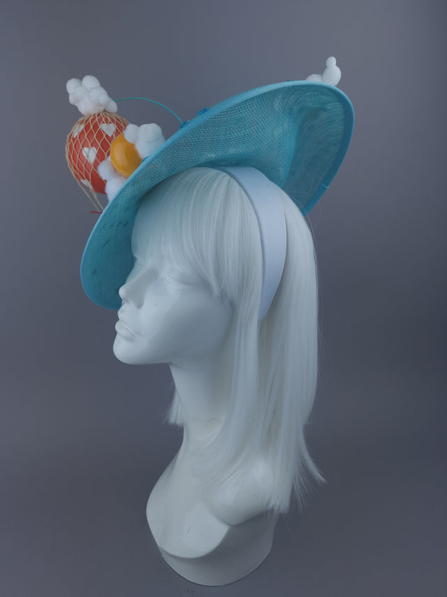 Pearls & Swine: Hot Air Balloon, Clouds, Sky & Sun Hat "Skies"