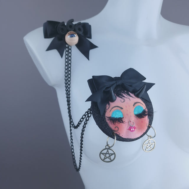 Devil Dollface Necklace Brooch Jewellery
