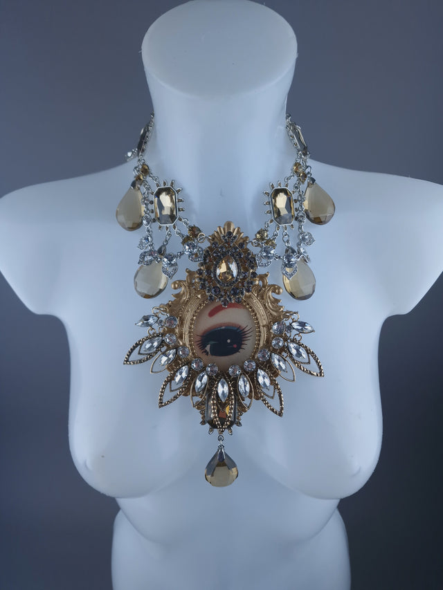 "ICU" Bradley Doll Eye Necklace