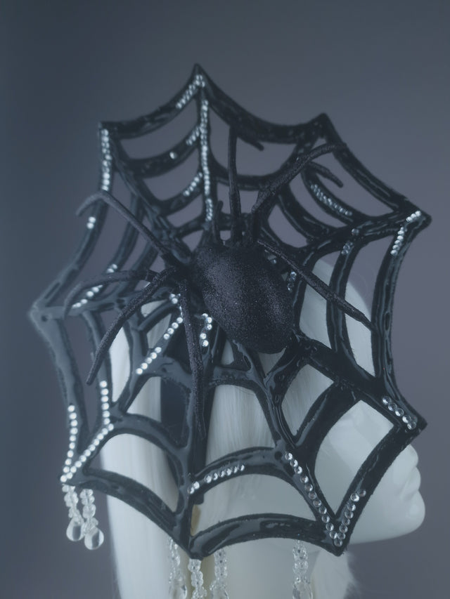 Pearls & Swine: Spider Web Crystal Headdress "Cobweb"