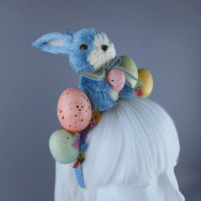 "Easter Bun-net" Blue Bunny Rabbit Headdress