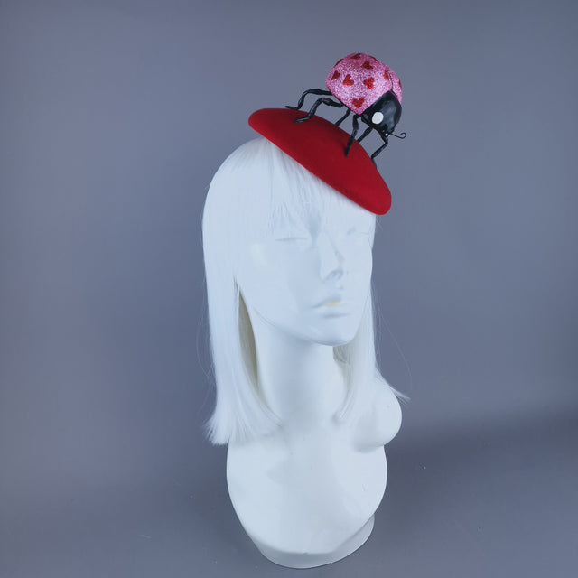 "Luvbug" Giant Ladybird Fascinator Hat