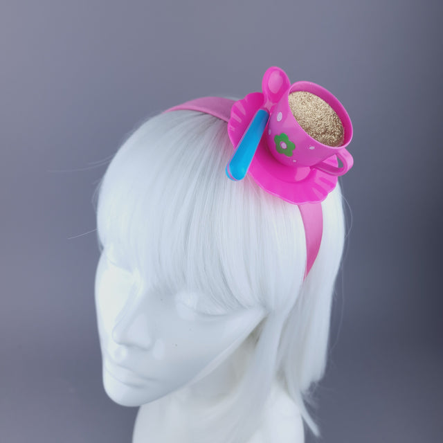 Pink Teacup Headpiece