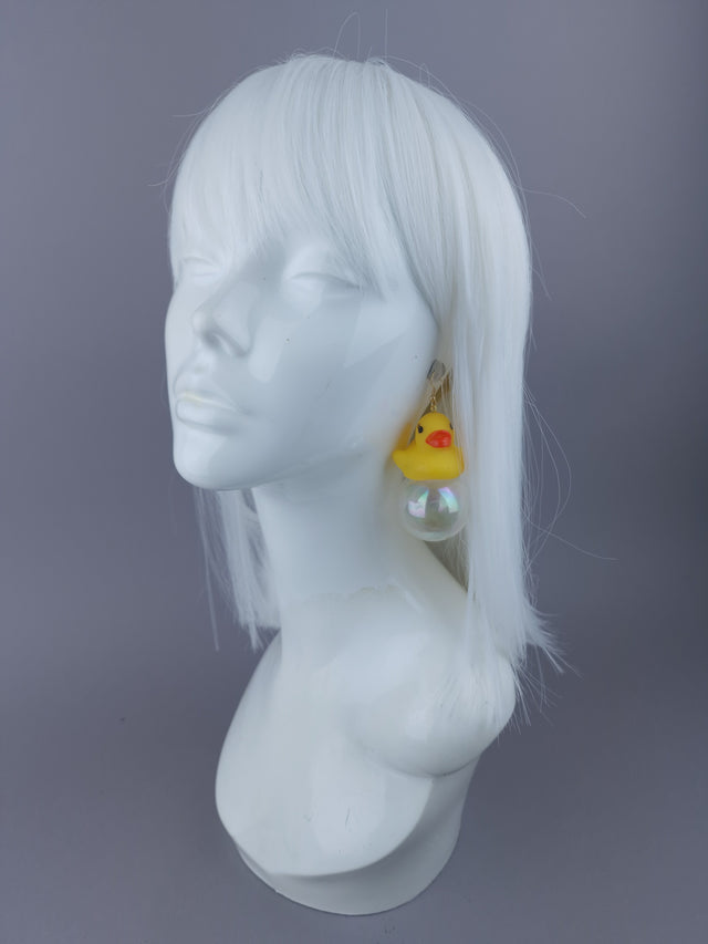 Duck & Bubble Earrings Jewellery