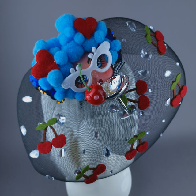 "Tipple" Dollface Fascinator Hat with Veil