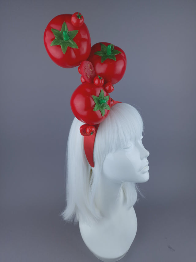 Pearls & Swine: Red Tomato Headpiece