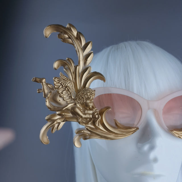 "Gild" Dramatic Gold Filigree Sunglasses