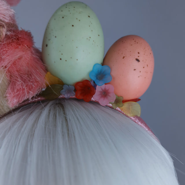 "Easter Bun-net"Pink Bunny Rabbit Headdress