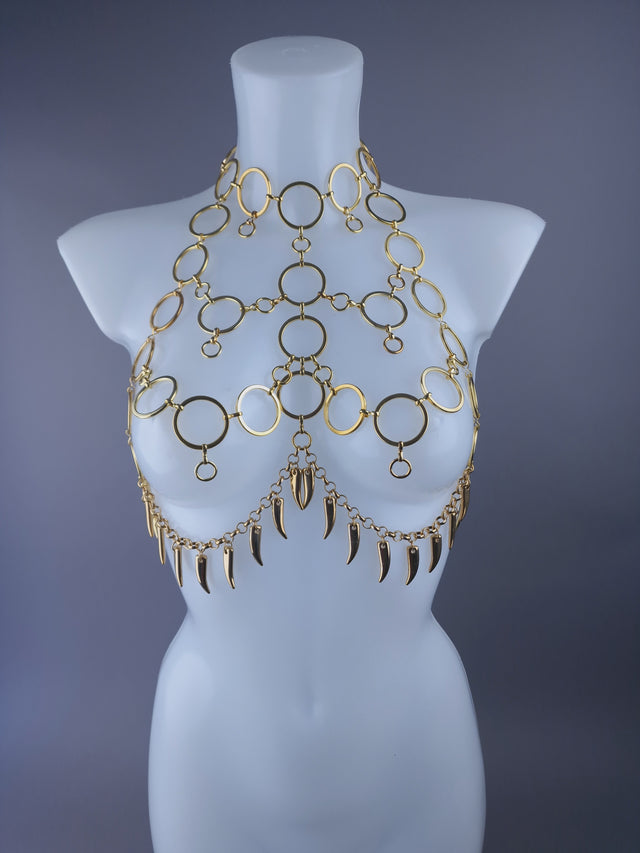 "Mammon" Gold Chain Jewellery Harness