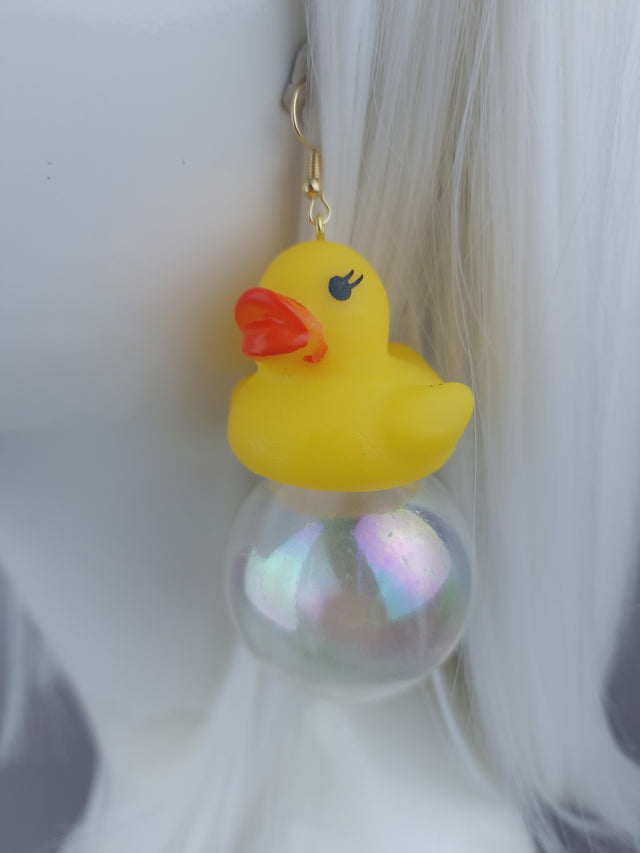 Duck & Bubble Earrings Jewellery