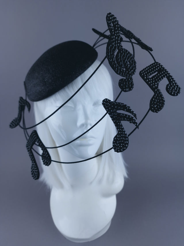 "Play on" Jewelled Musical Notes Hat