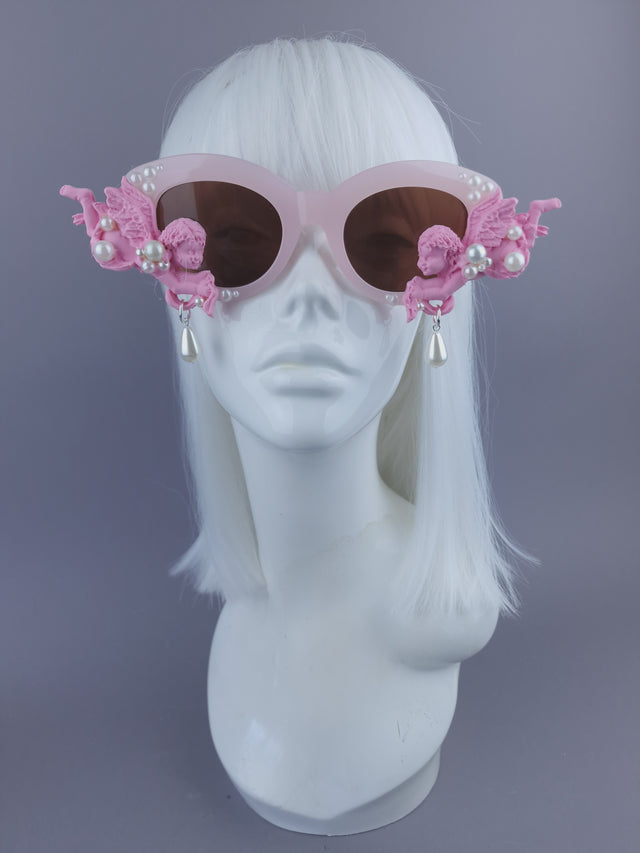 Pearls & Swine: Pink Cherub & Pearl Sunglasses