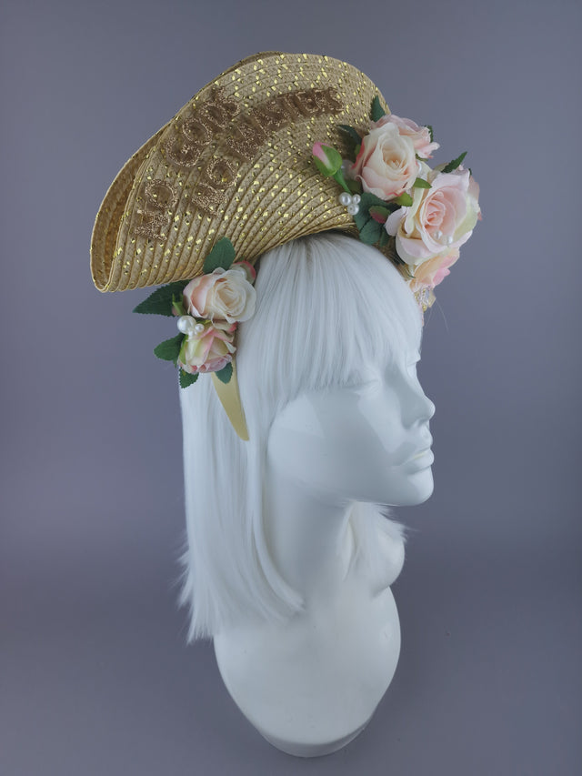 "No Gods, No Masters" Feminist Revolution Rose & Pearl Hat