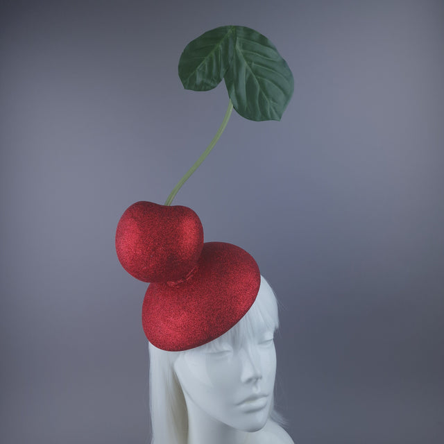 Pearls & Swine: Giant Cherry Food Fascinator Hat