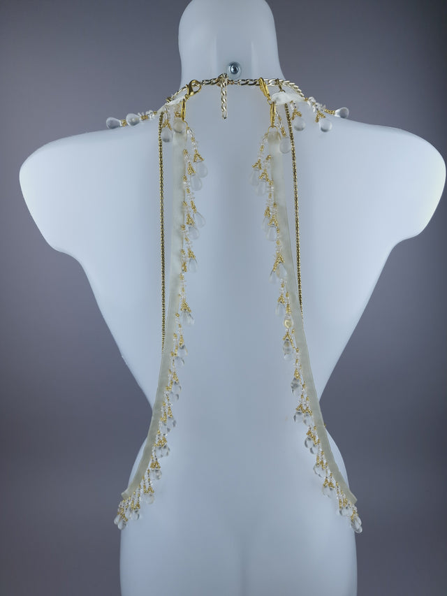 "Rose du Ciel" Gold Harness Body Jewellery.