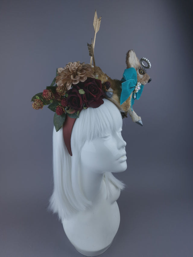 Pearls & Swine: Headpiece Faux Deer Fawn Floral "Dearest"