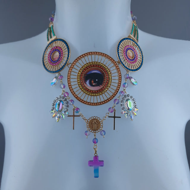 "Troisième" Bradley Doll Eye Necklace
