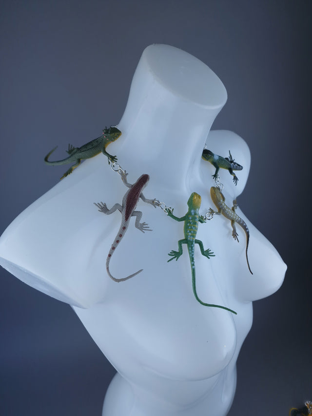 Large Lizard Gecko Neckpiece
