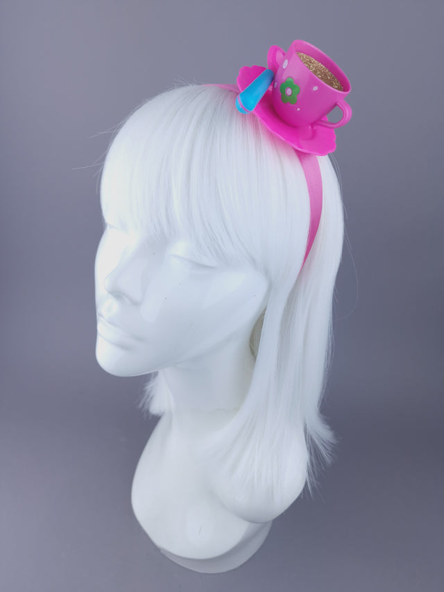 Pink Teacup Headpiece