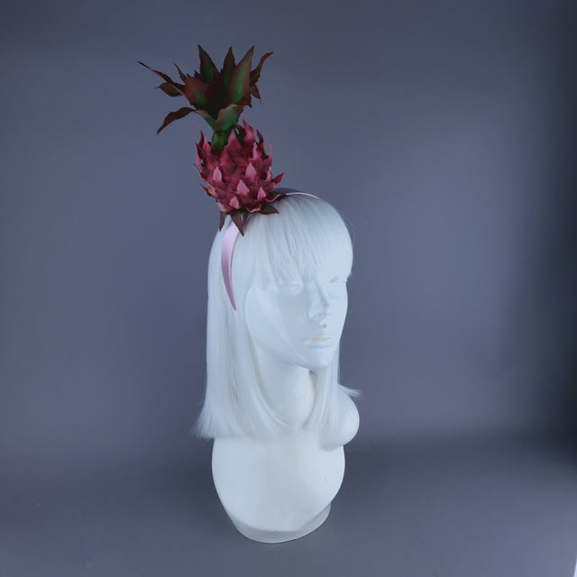 "Anona" Pink Pineapple Headdress