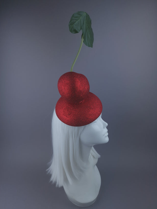Pearls & Swine: Giant Cherry Food Fascinator Hat