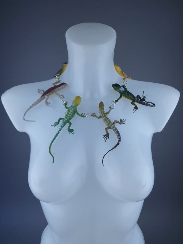 Large Lizard Gecko Neckpiece