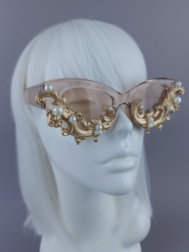 Pearls & Swine: Gold Filigree & Pearl Sunglasses - LIMITED EDITION