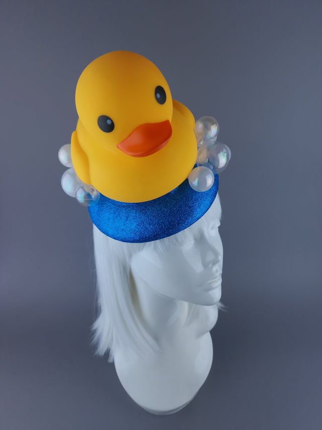 "In The Tub" Rubber Duck & Bubble Fascinator Hat