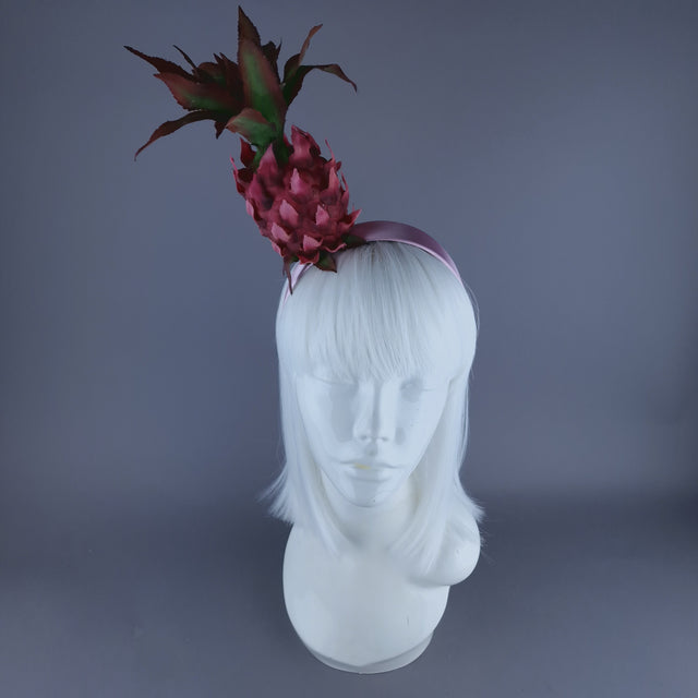 "Anona" Pink Pineapple Headdress