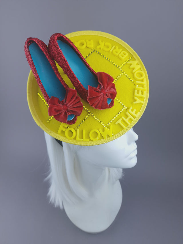 Pearls & Swine: Wizard of Oz, Ruby Slippers Fascinator Hat "Dorothy"