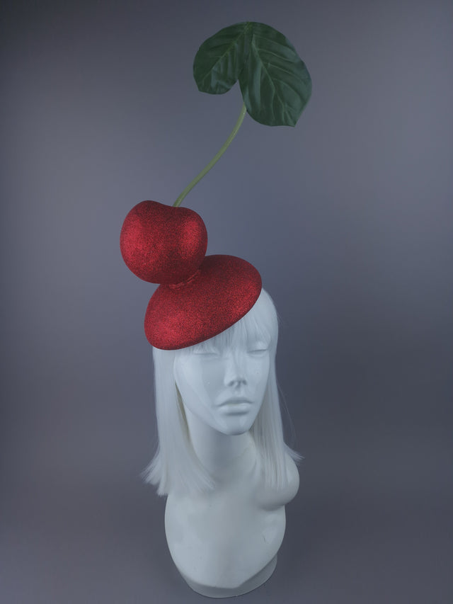 Pearls & Swine: Giant Cherry Food Fascinator Hat