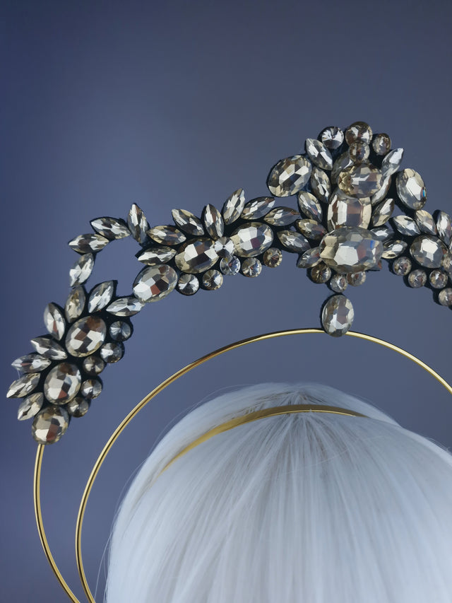 Pearls & Swine: Gold Jewel Halo Headdress