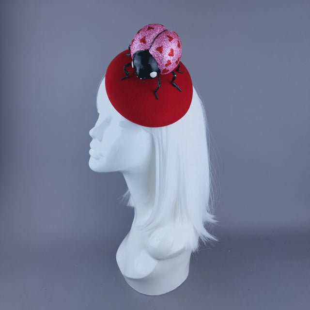 "Luvbug" Giant Ladybird Fascinator Hat