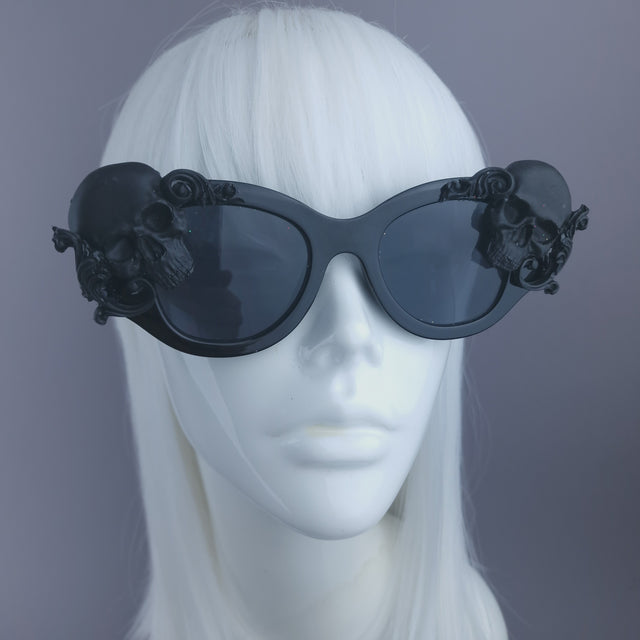 SPECIAL OFFER: Black Skull Filigree Sunglasses