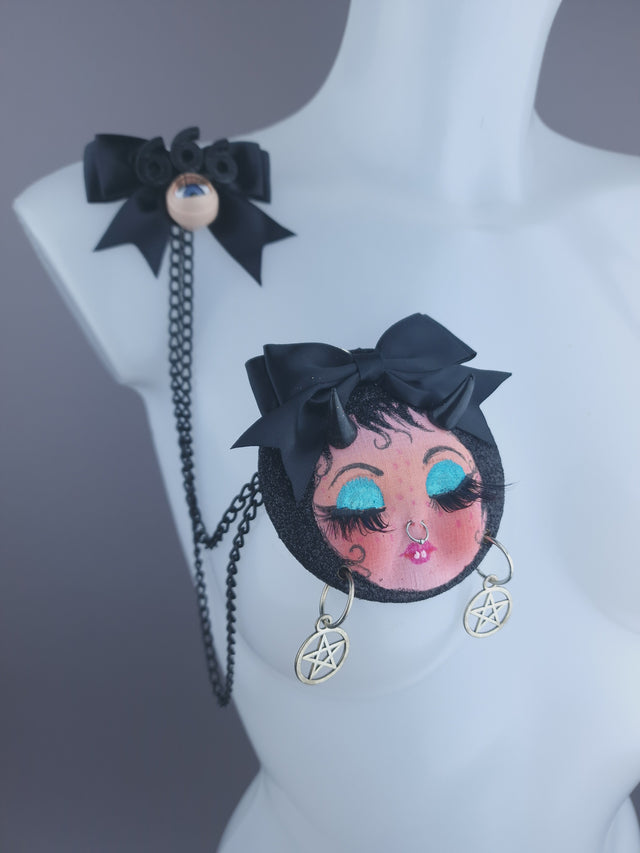 Devil Dollface Necklace Brooch Jewellery