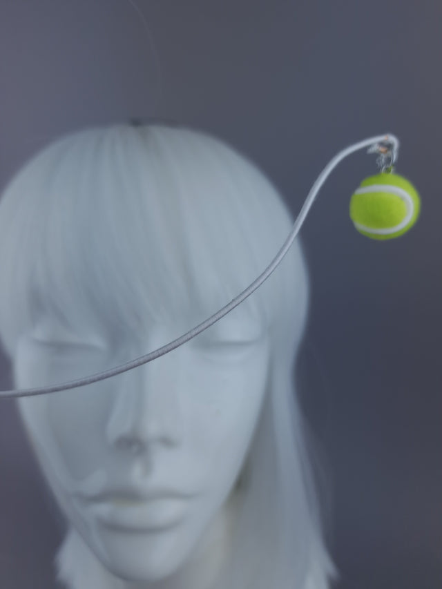 Pearls & Swine: Wimbledon Headpiece Tennis Racket & Ball