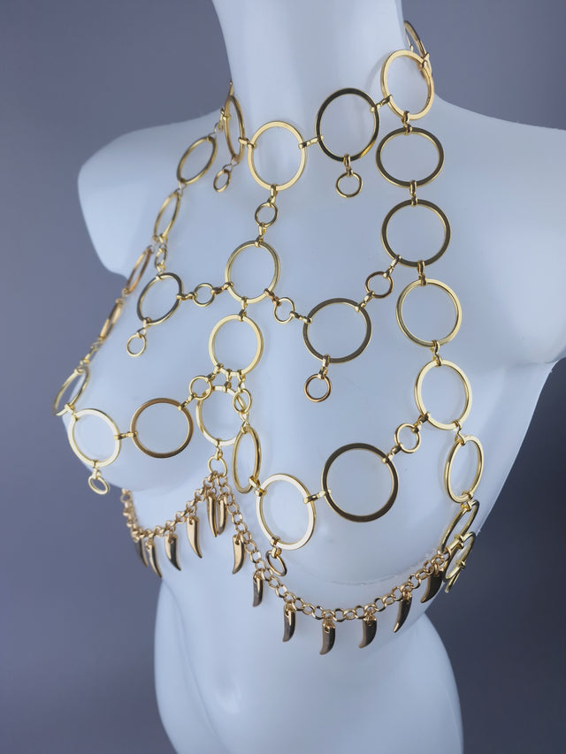 "Mammon" Gold Chain Jewellery Harness